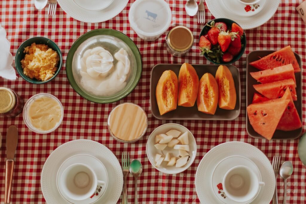 Mesa de cafe da manha